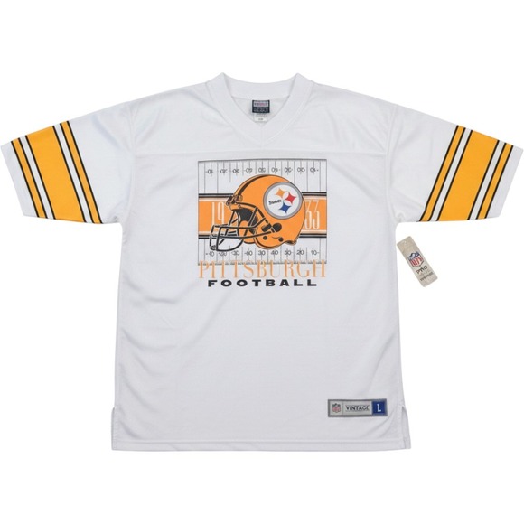 NFL Pro Line Other - NFL Pro Line Jersey Mens L White New Steelers 1976 Hall of Fame Vintage Graphic